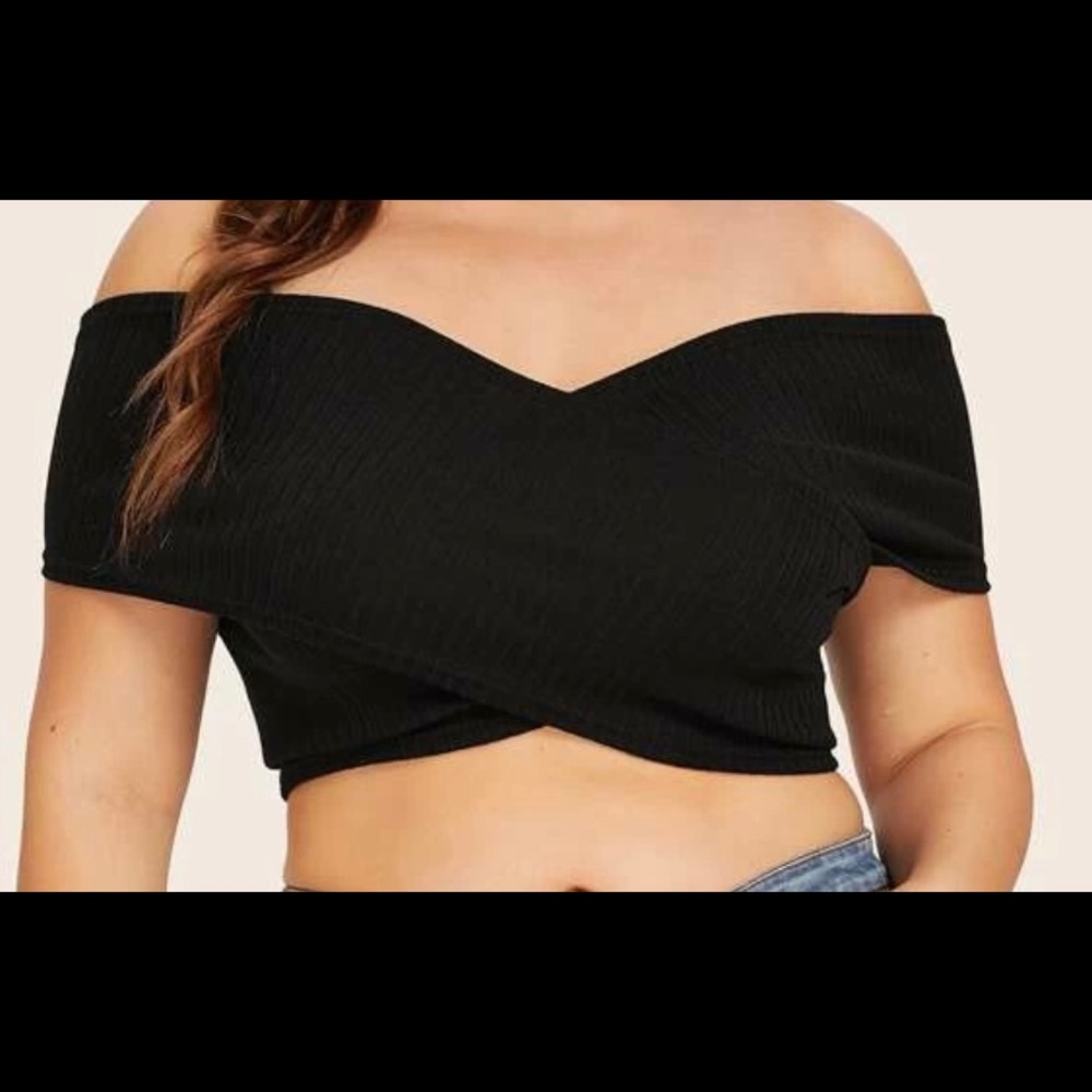 Black Bandeau Top